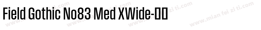 Field Gothic No83 Med XWide字体转换